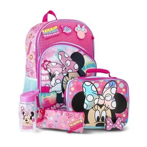 Disney Minnie 6 Pc Backpack Set